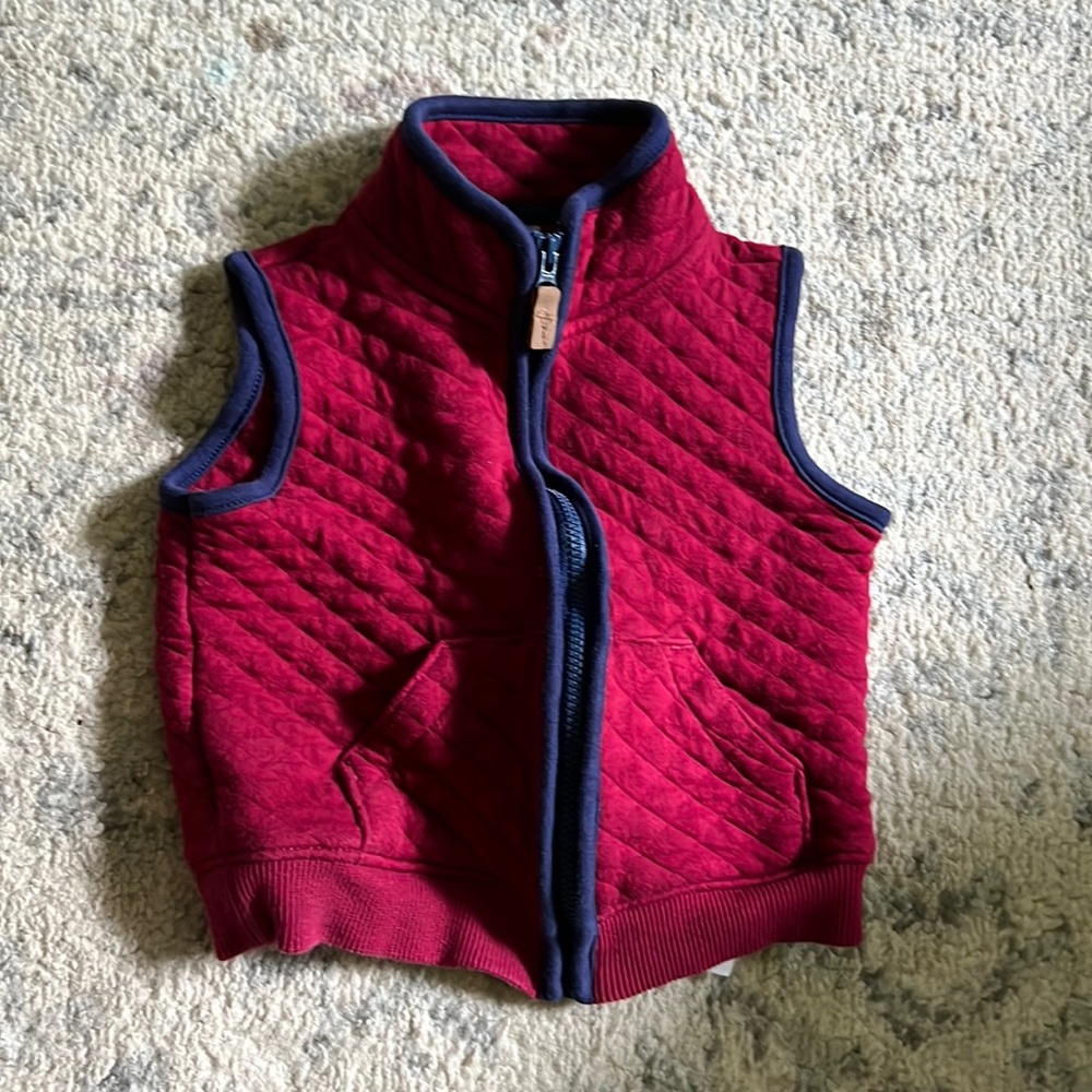 Red and navy vest 18months
